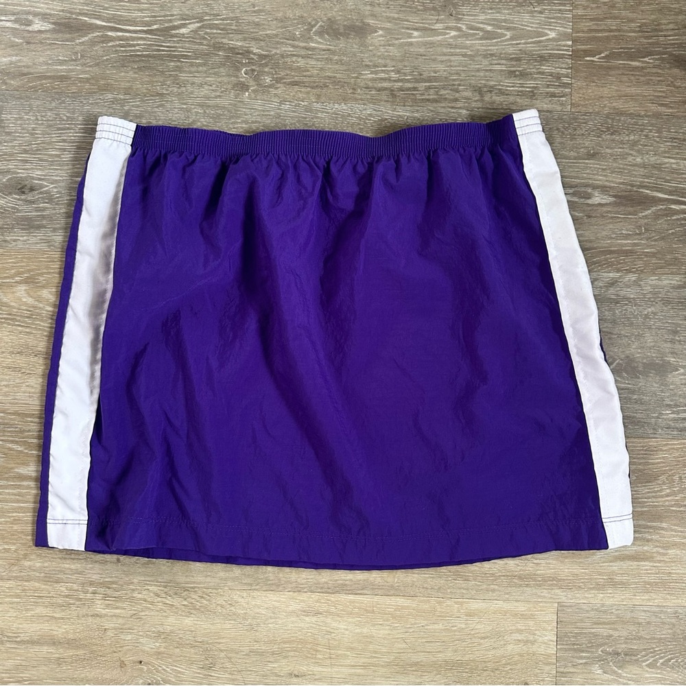 Vintage Catalina Women's Large Windbreaker Nylon Mini Skirt Purple Y2K NWT